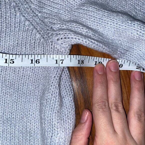 LC Lauren Conrad Blue Penguin Knit Sweater Women's Size Small - Picture 4 of 6